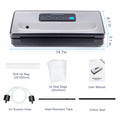 Plastic Bag Sealer Vacuum Sealing Machines with Dry/Moist/Pulse/Canister Packaging Modes Versatile Kitchen Appliances
