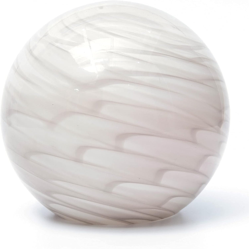 White Table Lamp, Glass Table Lamp, Vintage Table Lamp (Ashen Rill)