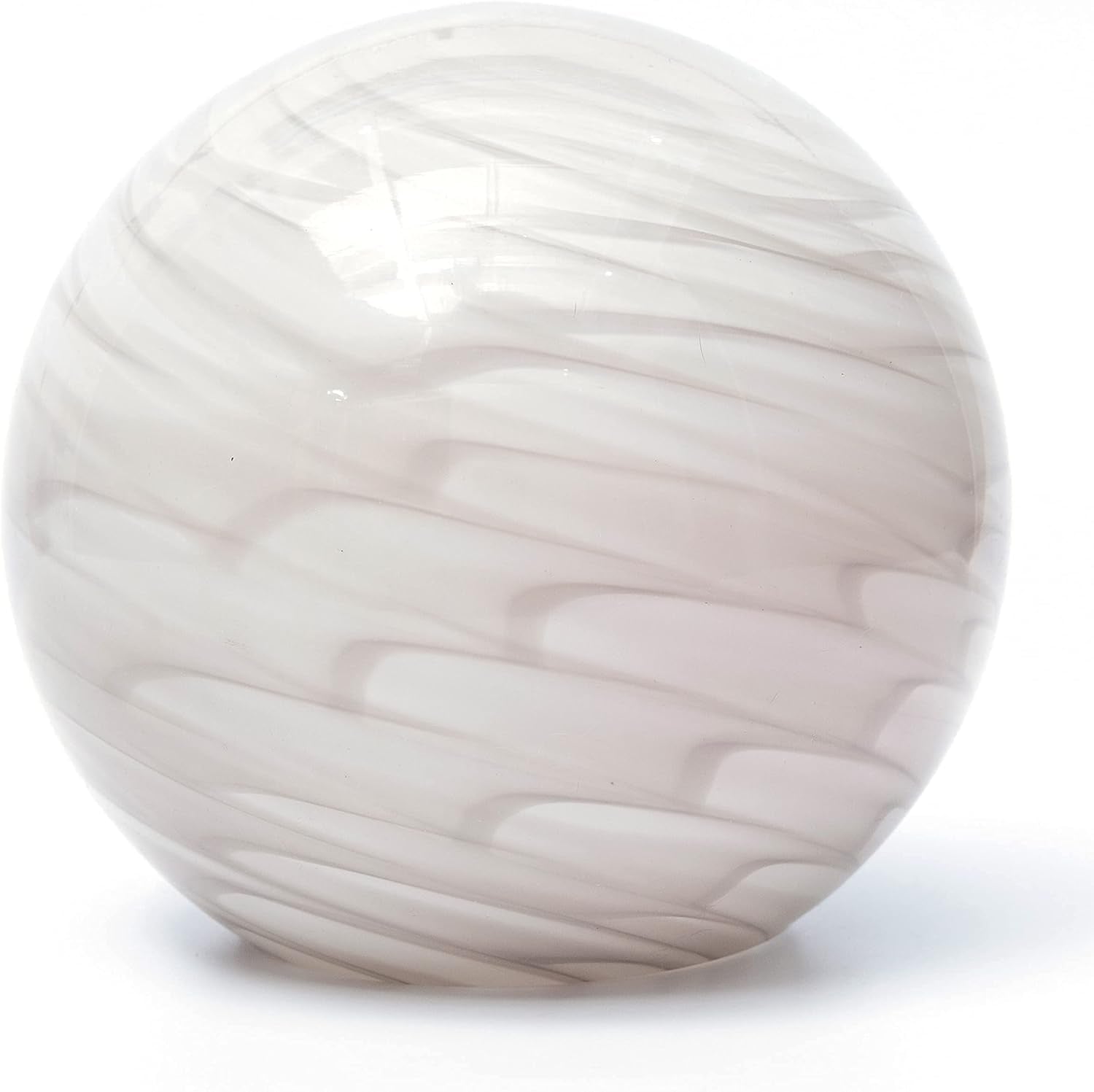 White Table Lamp, Glass Table Lamp, Vintage Table Lamp (Ashen Rill)