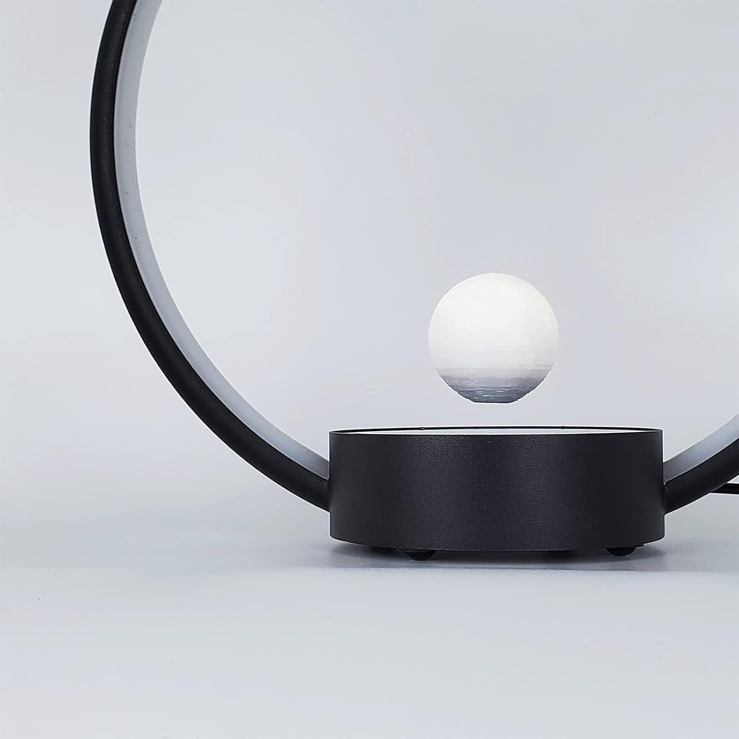 Circlo Table Lamp, Desk Lamp for Living Room with 2 Levitating Switch, Touch Lamp Led Lamp 3 Modes Levitating Bedside Lamp Night Light Lamp Modern Lamp for Bedroom Home Office Decor(Black)