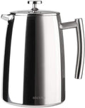 French Press Coffee Maker, 50-Ounce, 304 Stainless Steel Insulated Coffee Press with Extra Screen